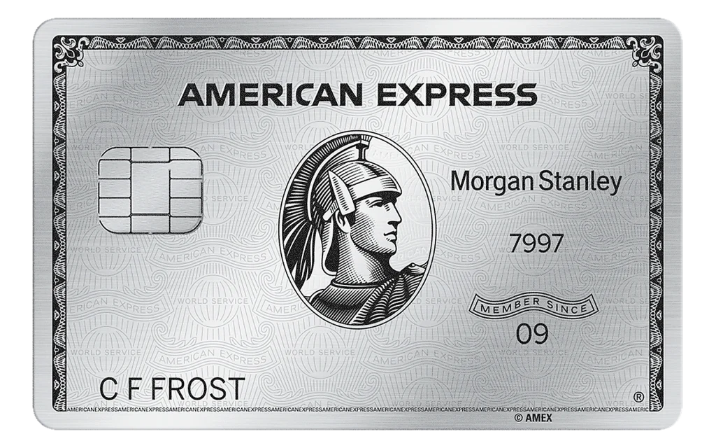 The Platinum Card from American Express Exclusively for Morgan Stanley credit card