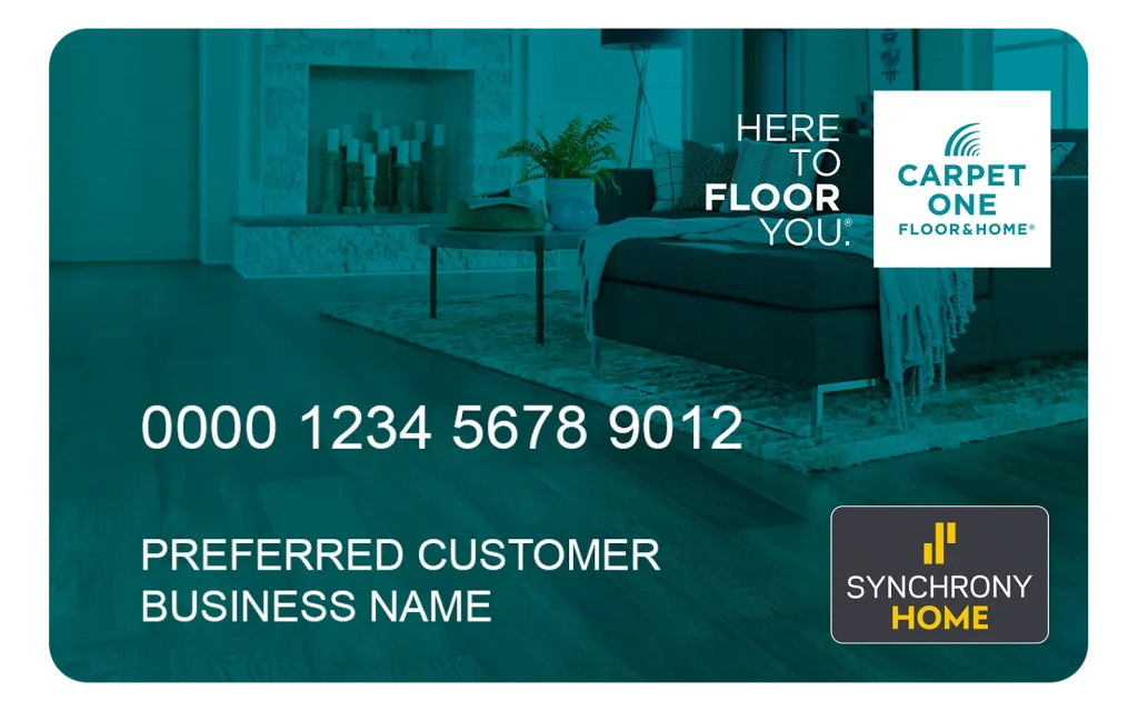 Carpet One Synchrony HOME Credit Card credit card