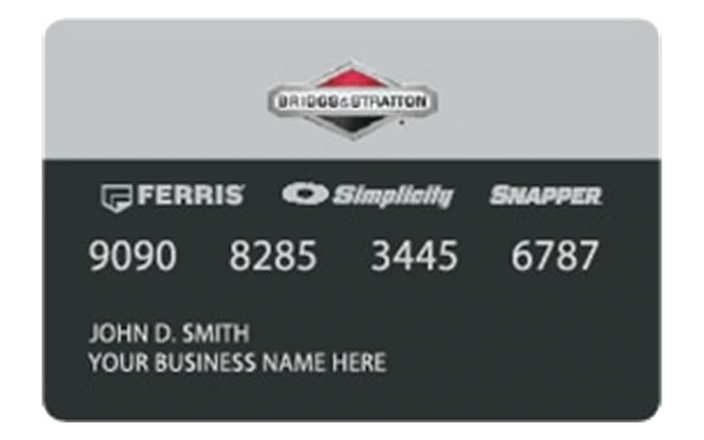 Briggs & Stratton credit card credit card
