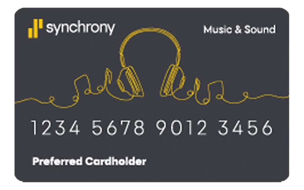 Synchrony Music & Sound Credit Card credit card