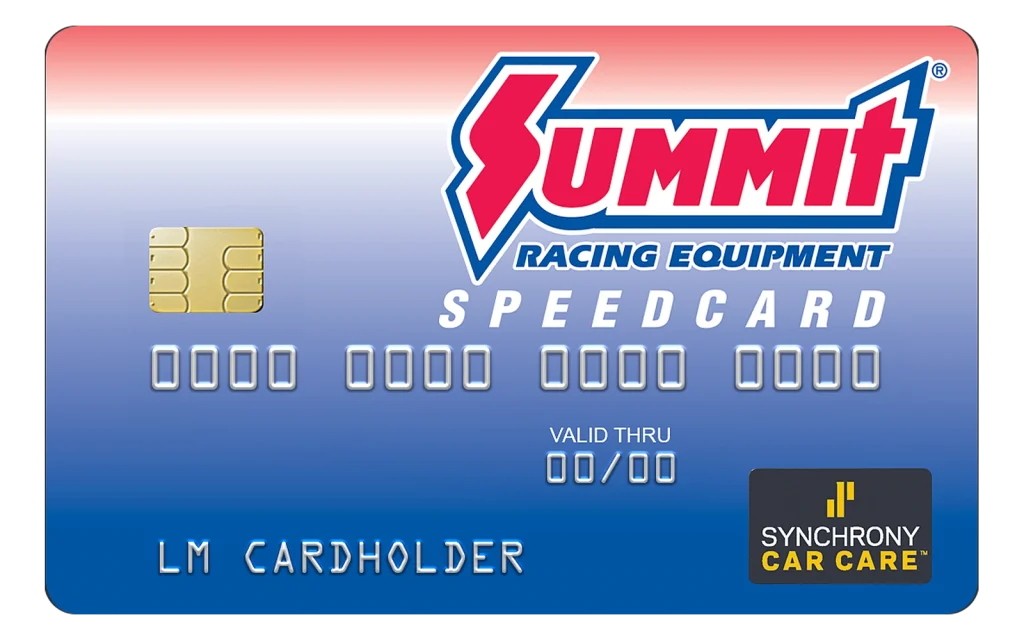 Summit Racing Equipment Speedcard credit card