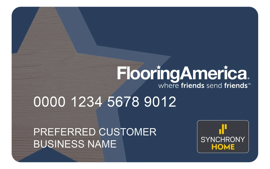 Flooring America Synchrony HOME Credit Card credit card