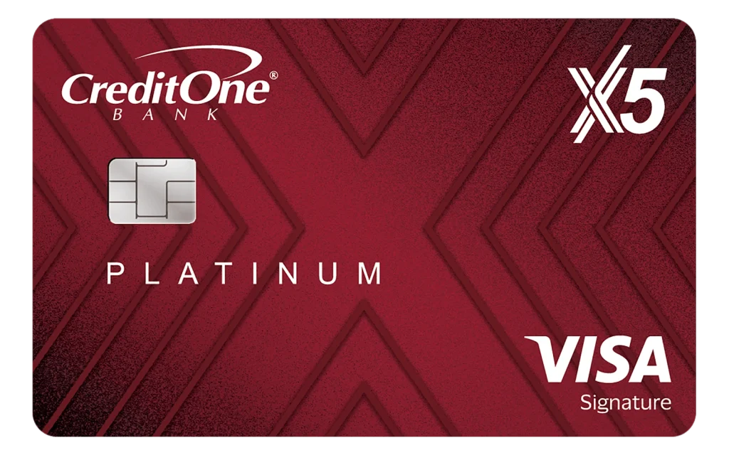 Credit One Bank Platinum X5 Visa Signature Card credit card