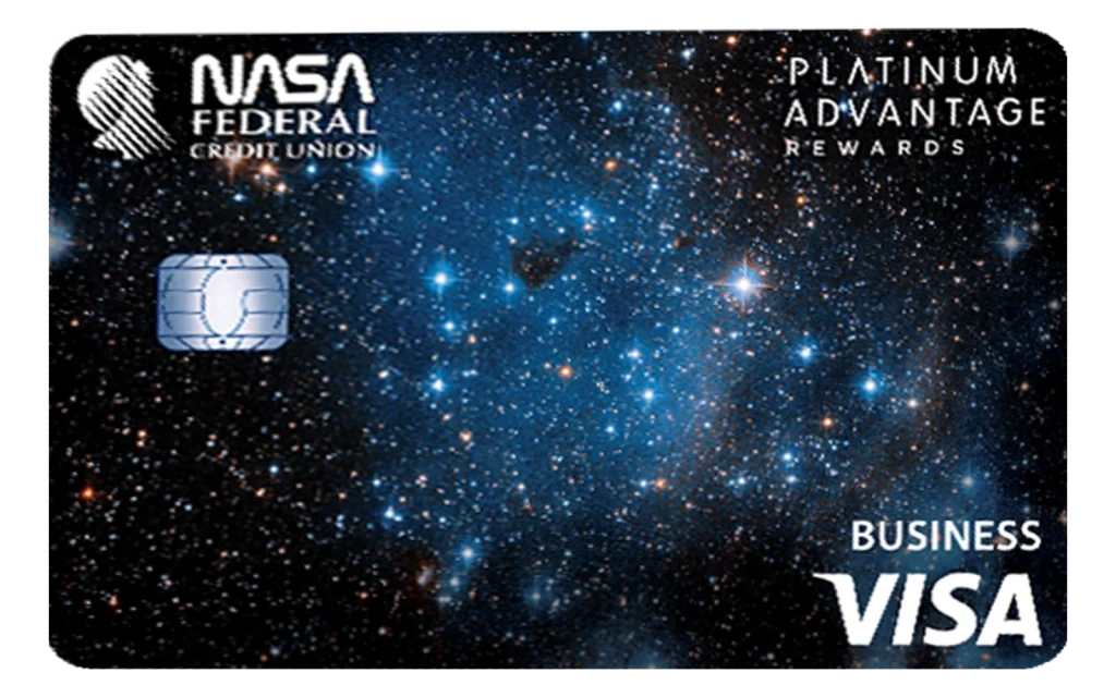 NASA Federal Business Platinum Advantage Rewards Visa card image
