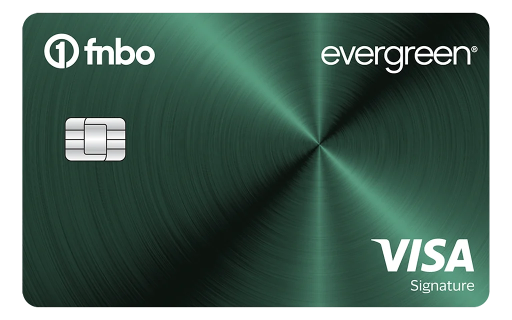 FNBO Evergreen Rewards Visa credit card