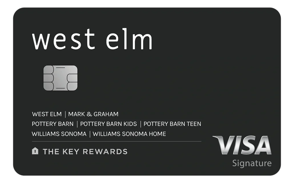 West Elm Key Rewards Visa credit card